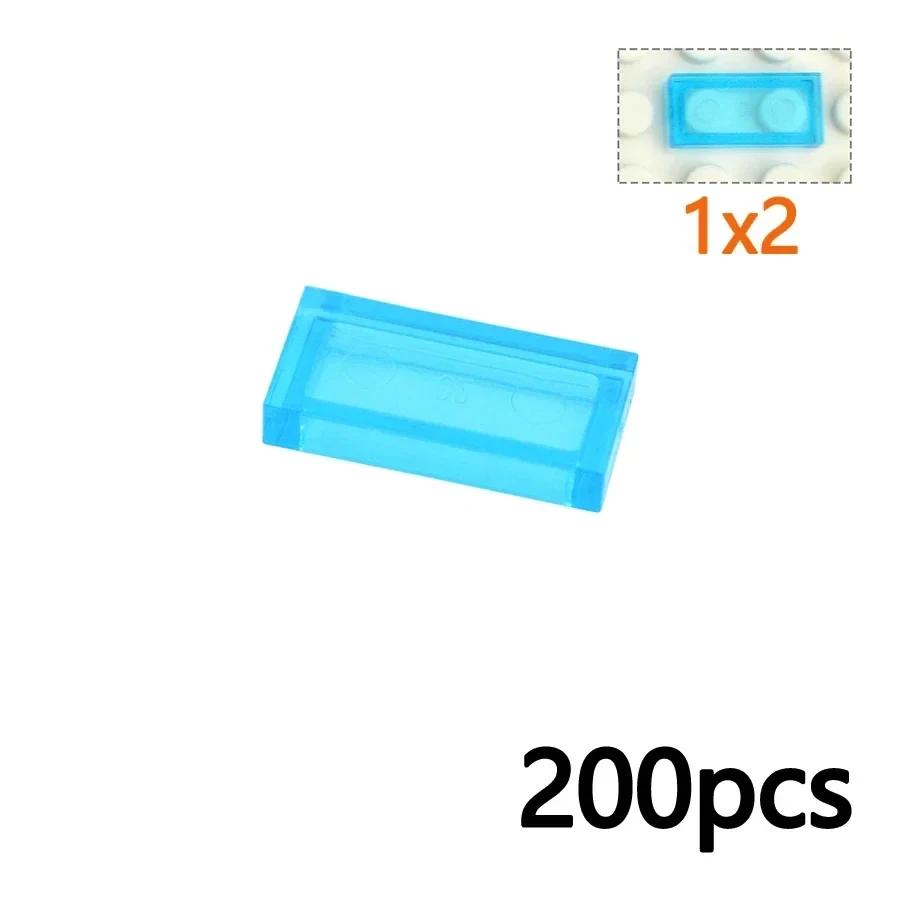 MOC Transparent Bulk Bricks 1x1 2x4 1x4 Clear Building Block Wall Panels and Baseplates