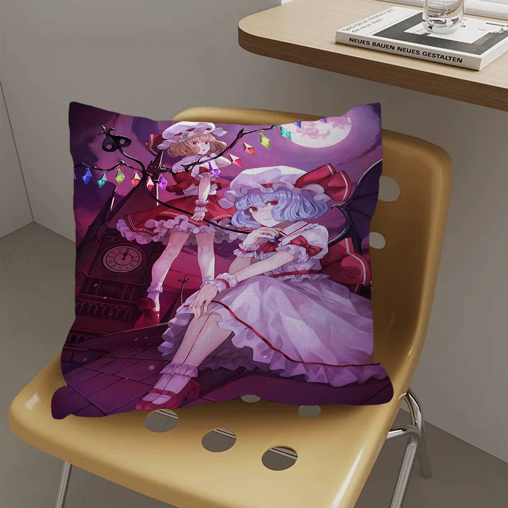Anime T-Touhou Project Pillow Cover Design Cushion Cover Decor Holiday Decorati