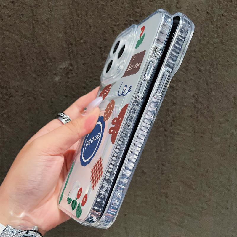 Card Slot Holder Silicone Wallet Pocket Case For Samsung A15 A25 A35 Xiaomi Redmi Note 12 13 14 Oppo A38 A58 A78 iPhone 16 17 Cover Clear Phone Bumper