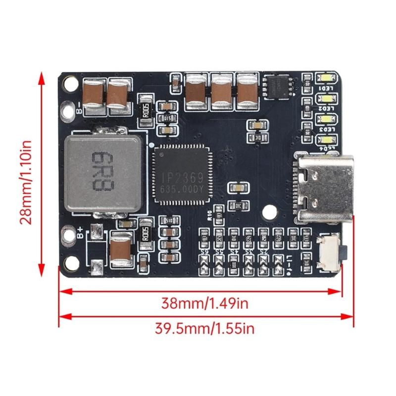 45W Small Battery Charges Discharger Module with LED Indicators & Multiple Defense for LiFePO4 Batteries