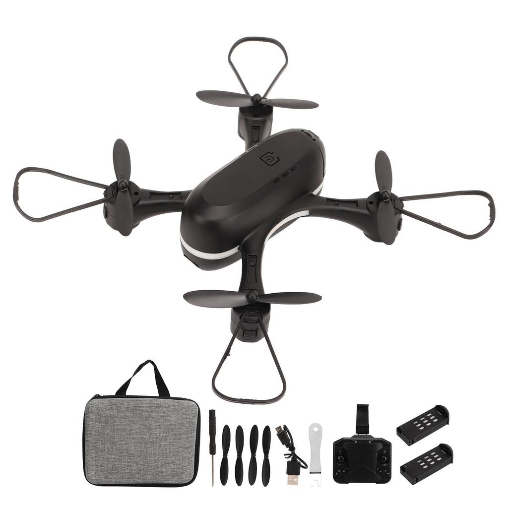 RC Drone with 4K HD Dual Cameras Optical Flow Positionin 4 Axle RC Quadcopter with LED Light for Kids Over 14 3 Battery