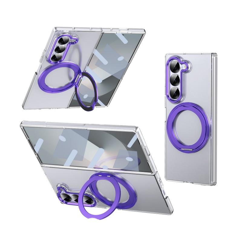 Coque Galaxy Z Fold 8 Ultra avec support rotatif à 360° Compatible chargement sans fil magnétique Housse de protection PC 7 6