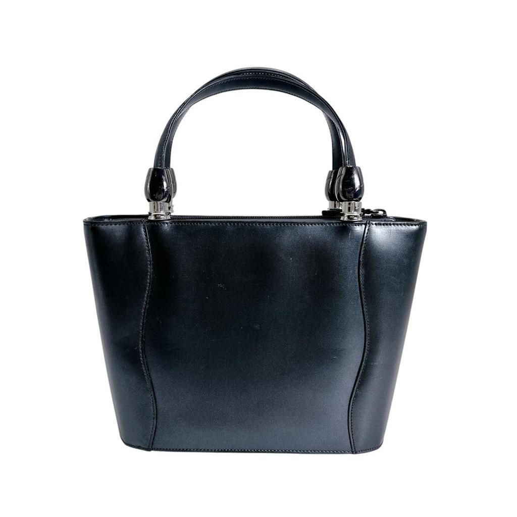 YUKIKO HANAI Plain Going Out Handbag Black Women Used