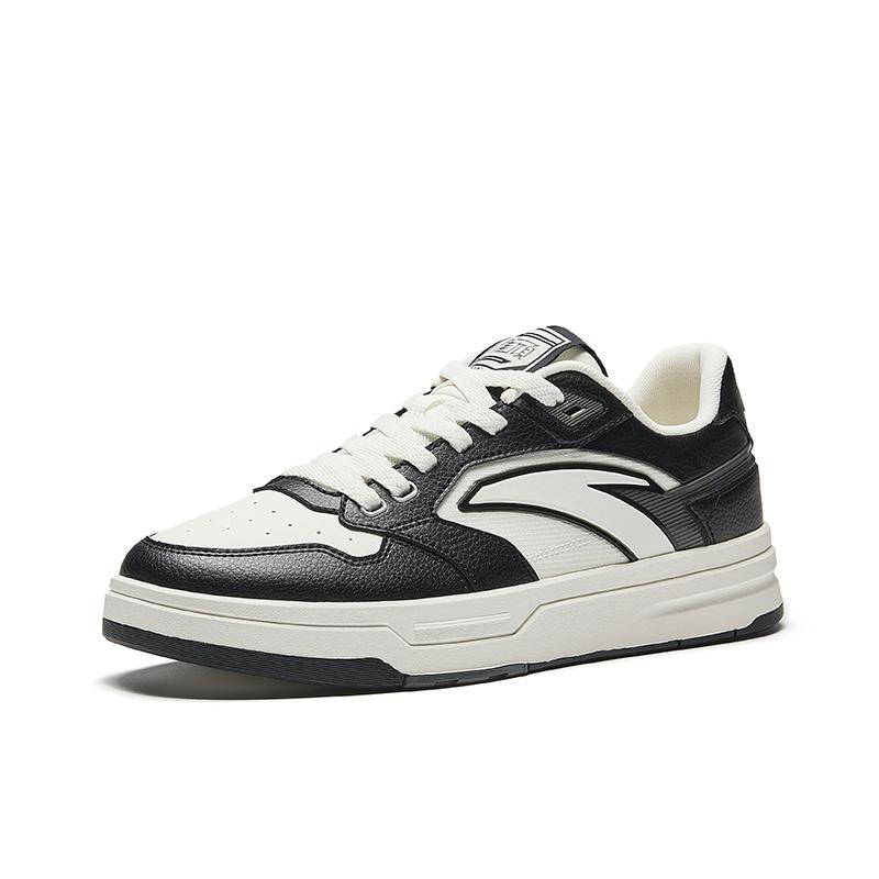 Anta Street Fun LT 3 Simple Versatile Non-Slip Wear-Resistant Low-Top Skate Shoes Men Sneakers White Black 112538051-6