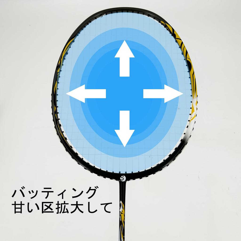 Senston Badminton 5U Feather Professional Competition Training All Carbon Feather with Grip 2-Piece Racket, Racket, 100% Racket,