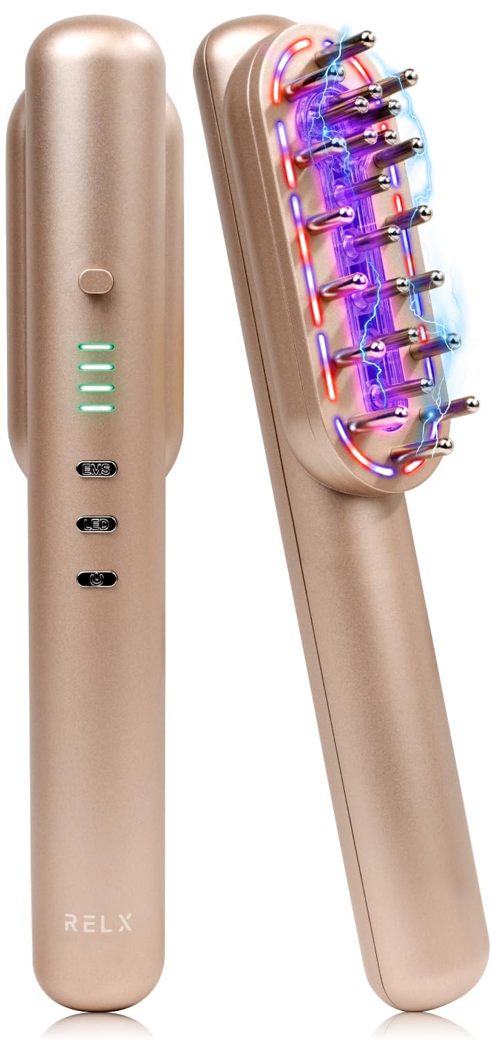 

RELX EMS Электрическая щетка для красоты лица ко Дню уважения к пожилым в Японии Лифтинг Кожа головы Красота Розовое золото [Дизайн компании] Подарочная щетка, LED, Уход,