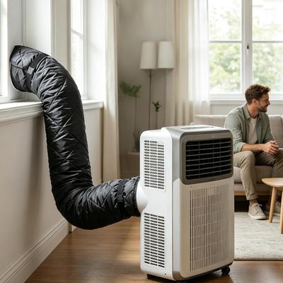Portable Air Conditioner Hose Cover Fits 5.8-6 Inch Protector Ac Exhaust Hose Insulation Cover for Living Room Bedroom Home
