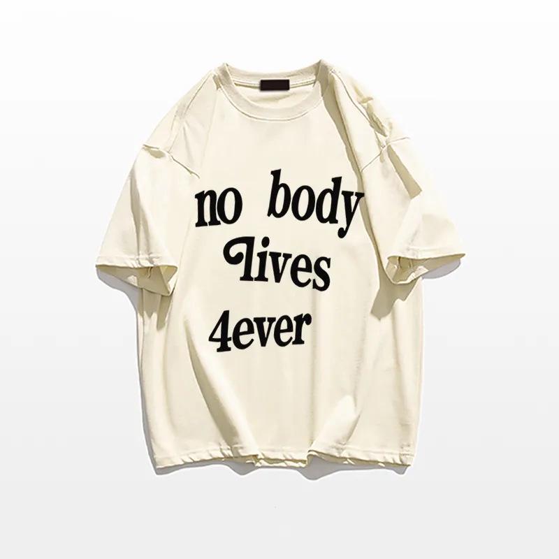 

100% American Cool Letter Women s Summer Short Sleeve T-shirt - Trendy Loose Casual Top S (up to 90 jin)