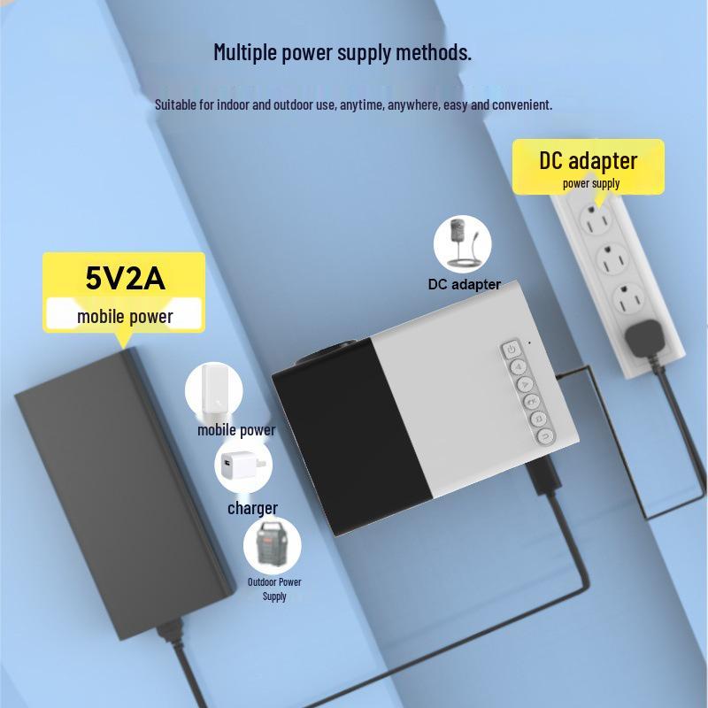 Compact LED HD Mini Projector for Home Theater