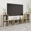 6-piece TV Furniture Set Sonoma Oak Engineered Wood