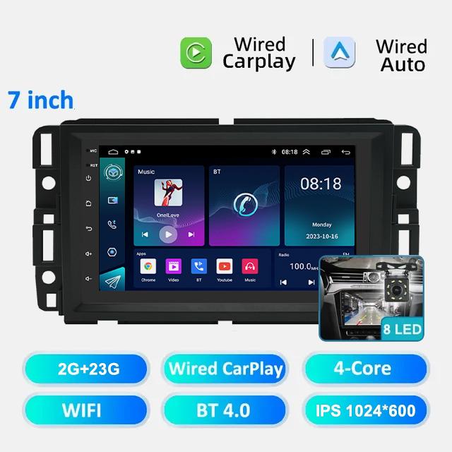 Android Car Radio For GMC Yukon Sierra Chevrolet Silverado Impala Buick Enclave Multimedia Player GPS Navigation System Carplay