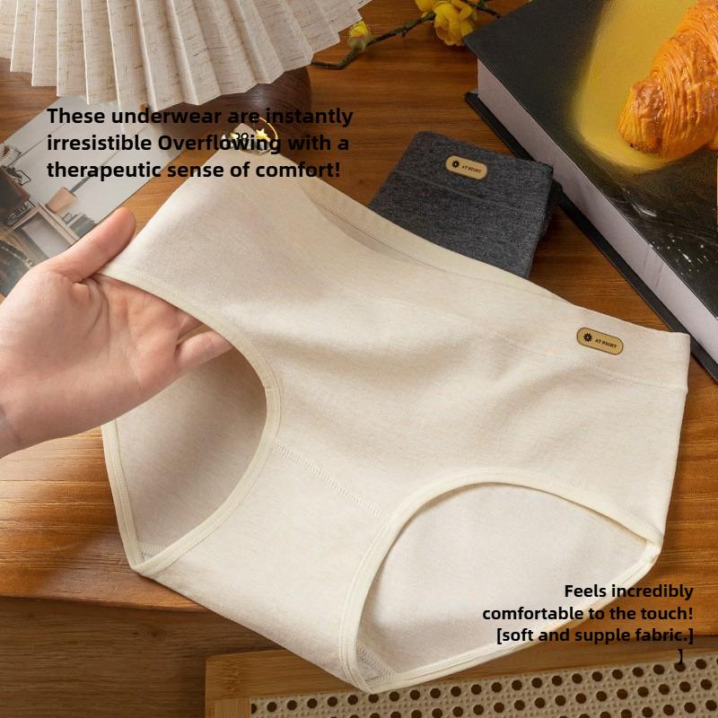 Women's Spring and Autumn Pure Cotton 10A Anti Bacterial Underwear