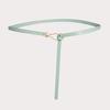 Simple Versatile Belt Knotted Skirt Belt Women's Belt Versatile PU Thin Belt