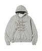 Pages Is Ii Wish Things Print Two-Way Zip-Up Hoodie Grey