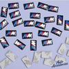 RTJF7 4pcs Car Steering Wheel Hub Caps Center M Emblem Badge Sticker DIY Sticker for Bmw M Power E90 E91 F02 E60 F10 F15 F30 M3 M5 E64