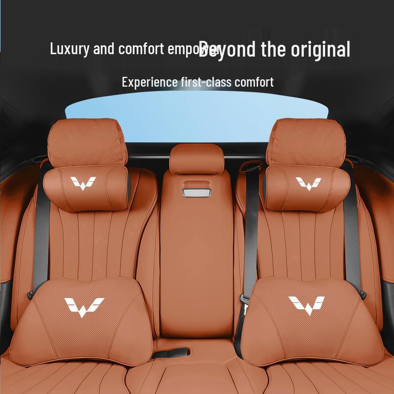 Wuling Car Headrest & Lumbar Support Cushion (Compatible with S/PLUS/S1/S3/V/Jiachen/Rongguang)