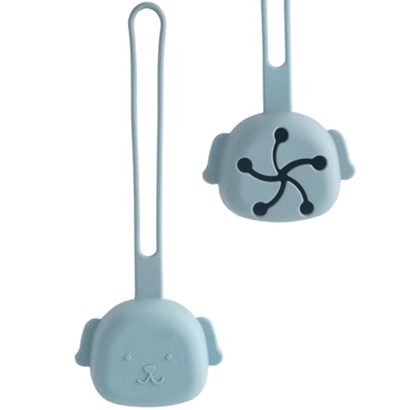 1 Adet Çizgi Film Şekli BPA İçermeyen Silikon Bebek Emzik Tutucu Bebek Taşınabilir Emzik Saklama Kutusu Emzik Kabı