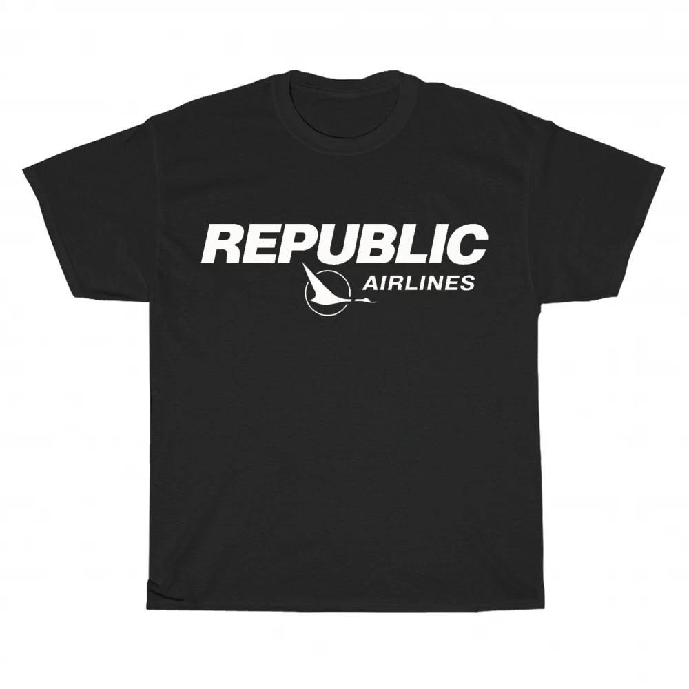 New Republic Airlines Logo Unisex T-Shirt Funny Size S to 5XL XXXL