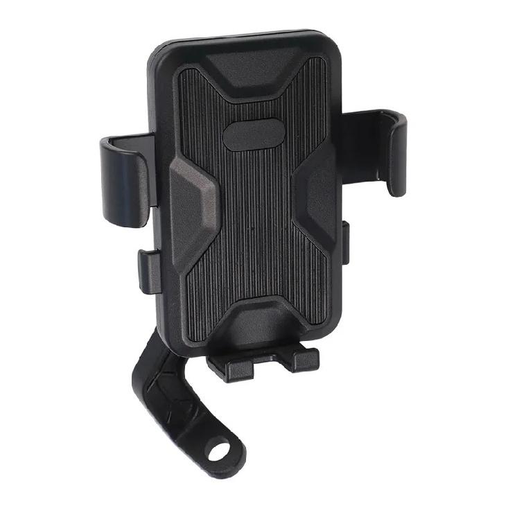 Rotatable Motorcycle Phone Holder with Innovative Locking System Provides Stability and Shock Protection for Devices