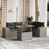 VidaXL Garden Lounge Set with Cushions 6 Pcs, Patio Sofas, Patio Furniture Set, Outdoor Furniture, Grey 3272628