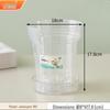 Wheeled Transparent Flower Pot Tray with Water Collection