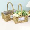 Nordic Woven Flower Basket - Souvenir, Wedding Decoration, Gift, Floral Arrangement, or Florist Handheld Basket.