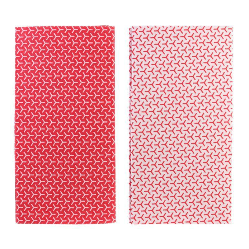 Set Of 2 Red Fridge Mats