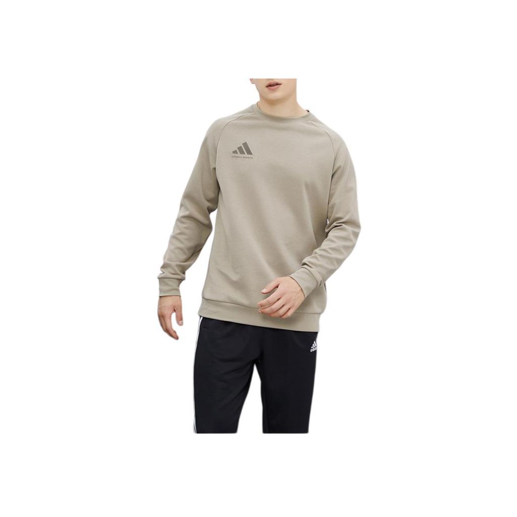 Adidas Sports Casual Solid Color Crew Neck Pullover Sweatshirt Unisex Sweatshirt Gray ADICSTL06-GYDG