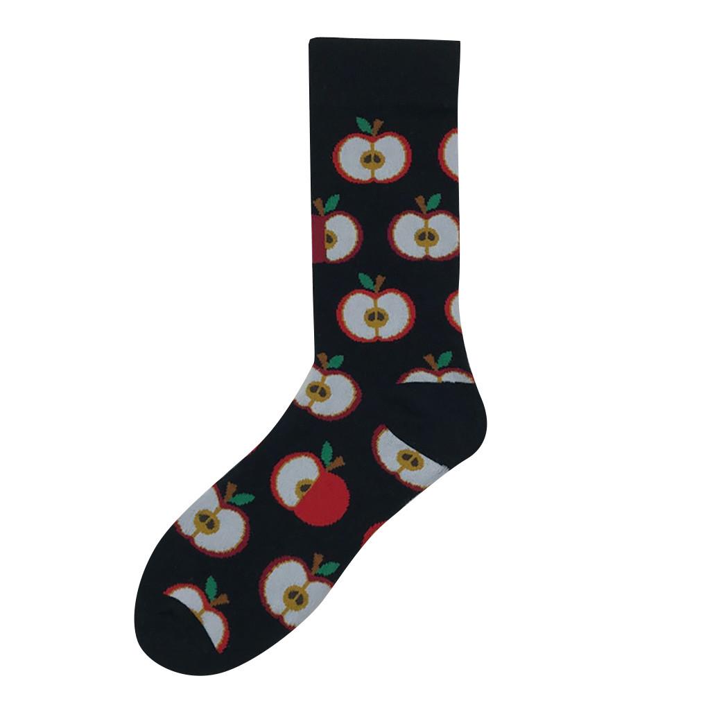 Men Women Casual Crew Socks Food Pattern Printed Comfortable Soft Fabric Breathable Daily Wear Socks Suitable for Various Occasions