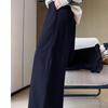 2025 Autumn/Winter Plus Velvet Corduroy Patchwork High Waist Wide-Leg Casual Pants