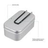 800ml Bento Box Anodizing Folding Handle Large Capacity Heat Resistant Aluminum Camping Bento Container Steaming Rack Outdoor Supply