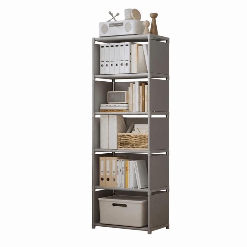 Durable Multilayer Bookshelves Cases 5/6 Tiers Cube Storage Organizer Metal Shoe Rack  Storage