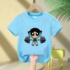 Girls Super Powerful Blouse Training Streetwear Tshirt Kids Shirt Academy Fitness Tshirt