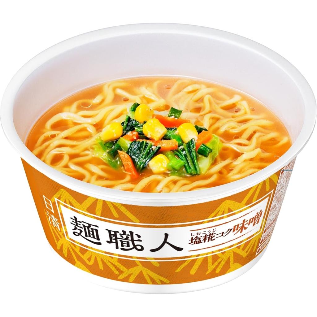 Nissin Noodle Master Miso with Shinshu Rice Miso for a Richer Nissin Foods Cup 97g x 12 Packs [Made Flavor] Noodles,