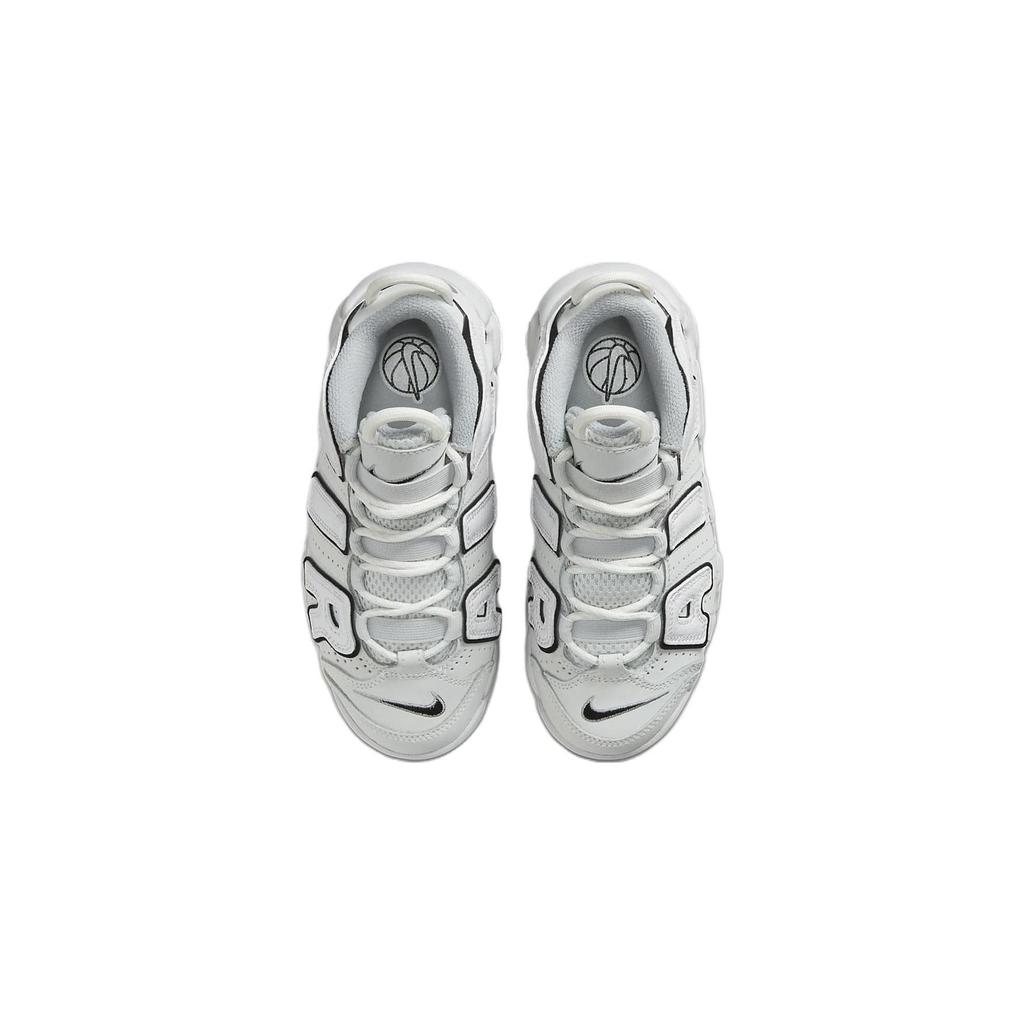 Nike Air More Uptempo PS Photon Dust Black Kids Sneakers White Metallic-Silver FD0023-001