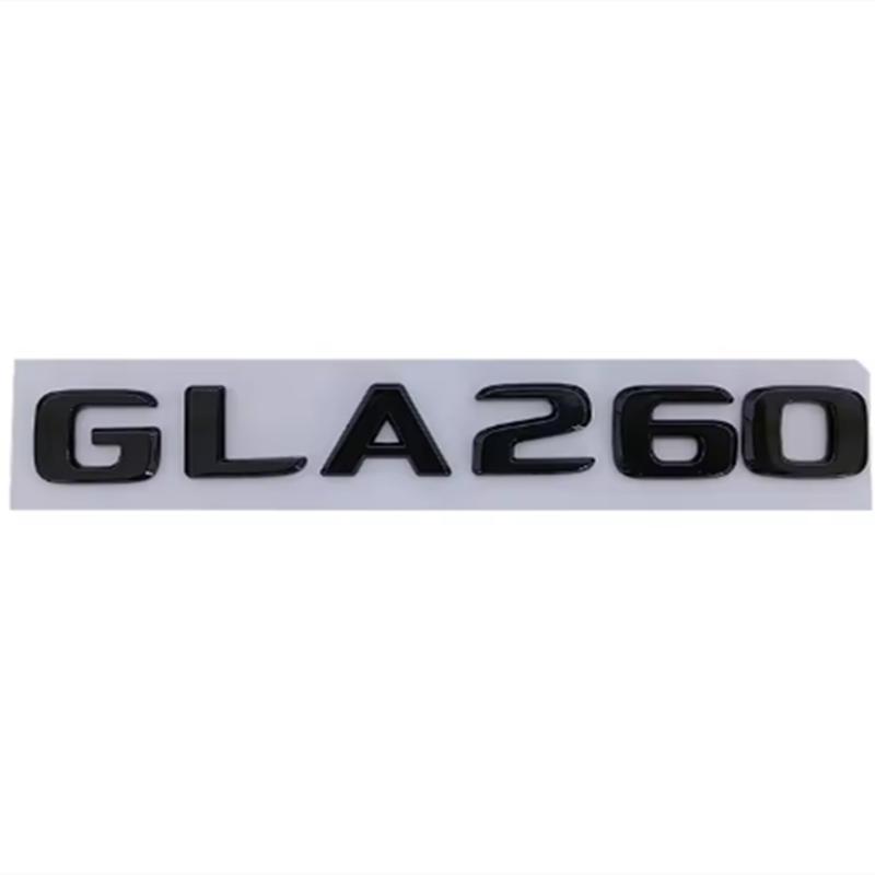 

ABS Black Chrome Car Letters Rear Trunk Badge For Mercedes Benz GLA200 X156 H247 Emblem Logo Sticker Lettering Accessories