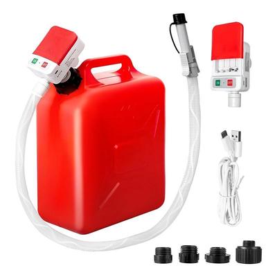 Efficientt-3.2 Gallons Per Minute Automatic Fuel Transfer Pump With Auto-Stop,51" Hose Min Battery Or USB Powered Includes 4 Can