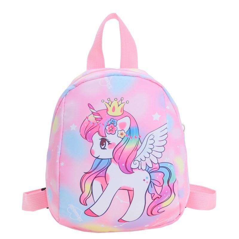 Adorable Pink Unicorn Print Children's Backpack Lightweight And Stylish For School Use