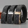 Men's Casual Patchwork Faux Leather Waist Belt with Letter Pattern