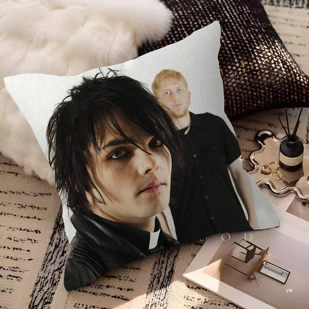 My CChemical RRomance Band Pillow Cover For Bedroom Room And Living Room Sofa Decorative Cushion Cover