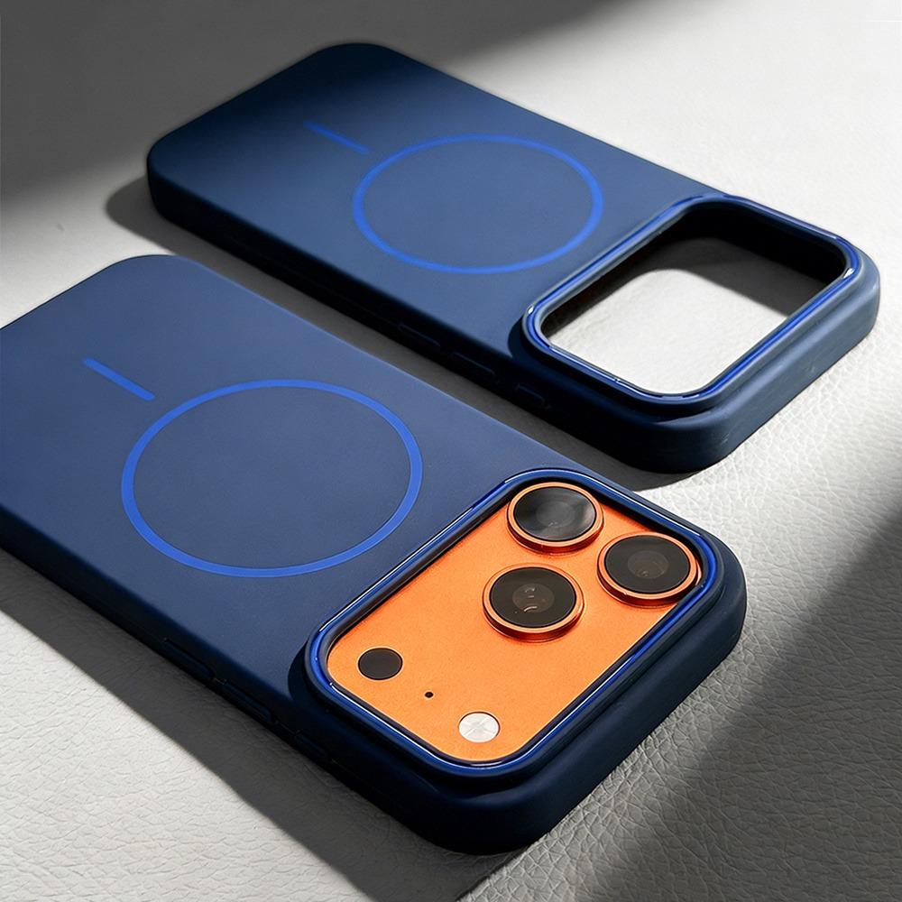 For Magsafe Magnetic Wireless Charging Case For iPhone 17 16 15 14 13 Pro Max 16Pro 17Pro Shockproof Matte Phone Cases Cover
