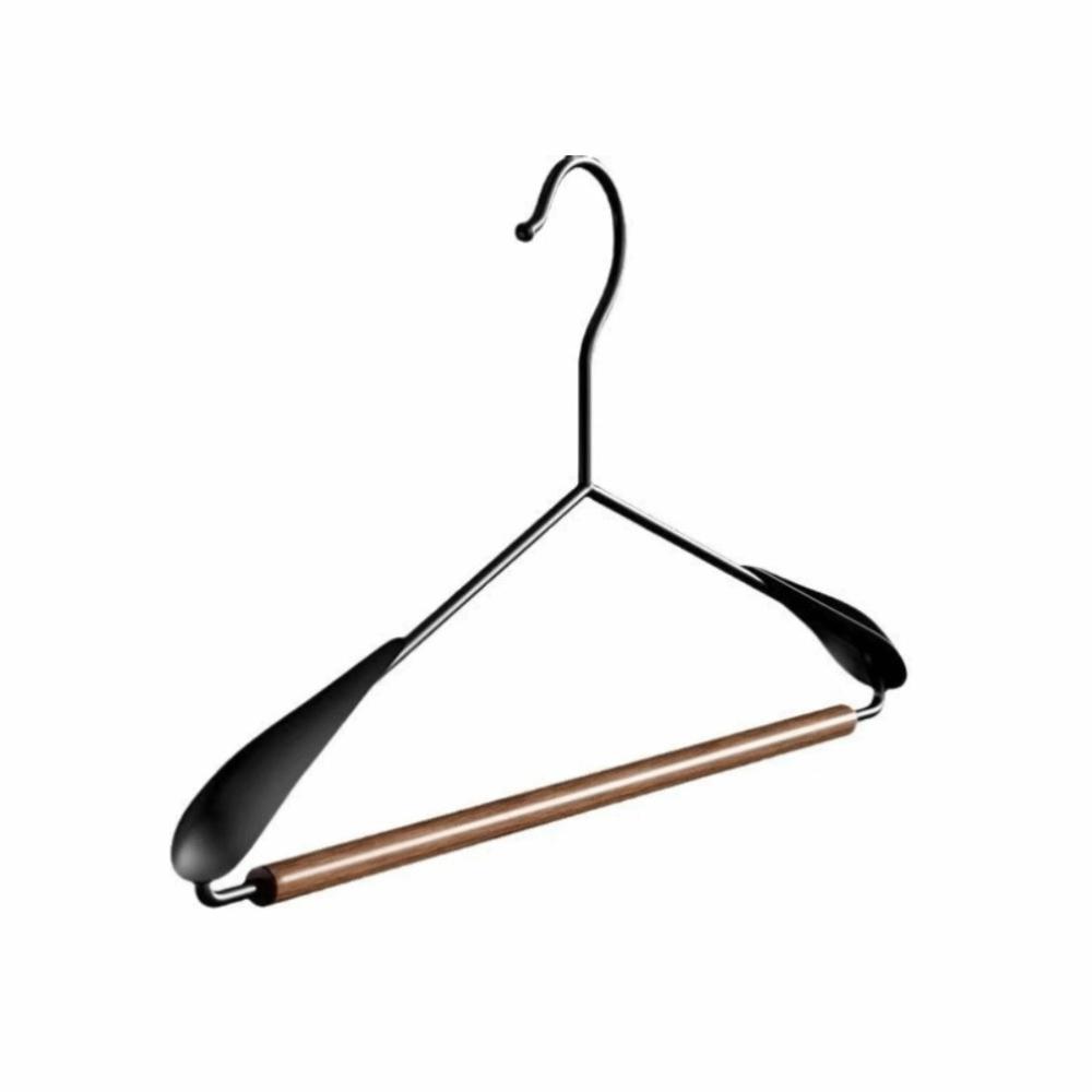 

3PCS Light Luxury Beech Wood Hanger Vintage Wide Shoulder Hanger Thick Clothes 3PCS
