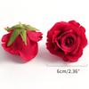 5/10pcs Silk Rose Artificial Flower Head Scrapbooking Home Wedding Wall Decoration Christmas DIY Wreath Candy Box Cake Decor