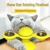 Cross-border Light-up Rotating Cat Pinwheel Groomer Toy