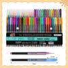 Penne Gel Glitterate 12-60 Colori Metalliche Neon per Libri da Colorare Disegno Scarabocchi Artigianato Scrapbooking Diari Cancelleria Scolastica