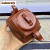 300ml Authentic Yixing Purple Clay Teapot Handmade Square Dharma Pot Raw Ore Dragon's Blood Sand Mud Kettle Chinese Zisha Teaset