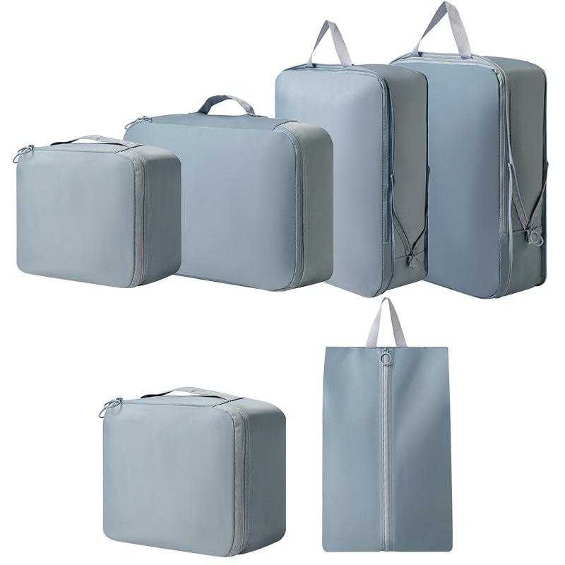 6Pcs Travel Storage Bags Portable Clothes Compressed Packing Cubes Suitcase Bag Classified Cloth Storage Lightweight Luggage Bag