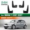 4PCS Car Mud flaps Splash Guards Mudguards Car Mud Flaps Compatible with Bmw 1 E81 E87 2004 2005 2006 2007 2008 2009 2010 2011