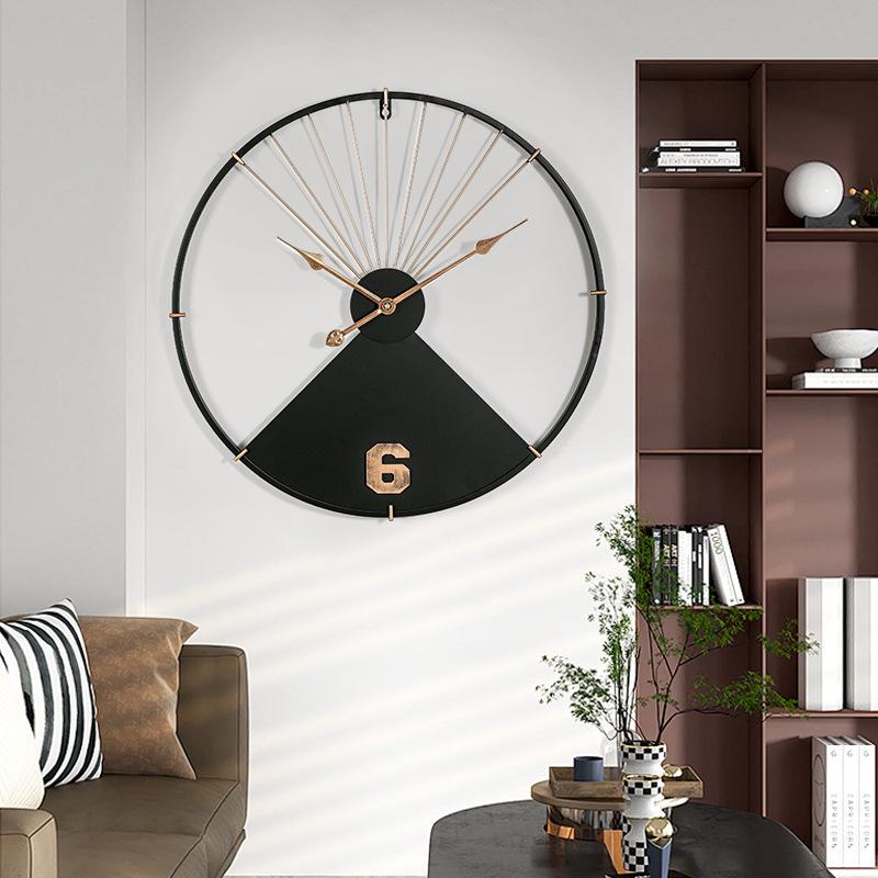 Creative Craftsmanship Wall Decoration Clock Wall Bar Artistic Simplicity Hanging Watch Living Room Matte Silent Clock