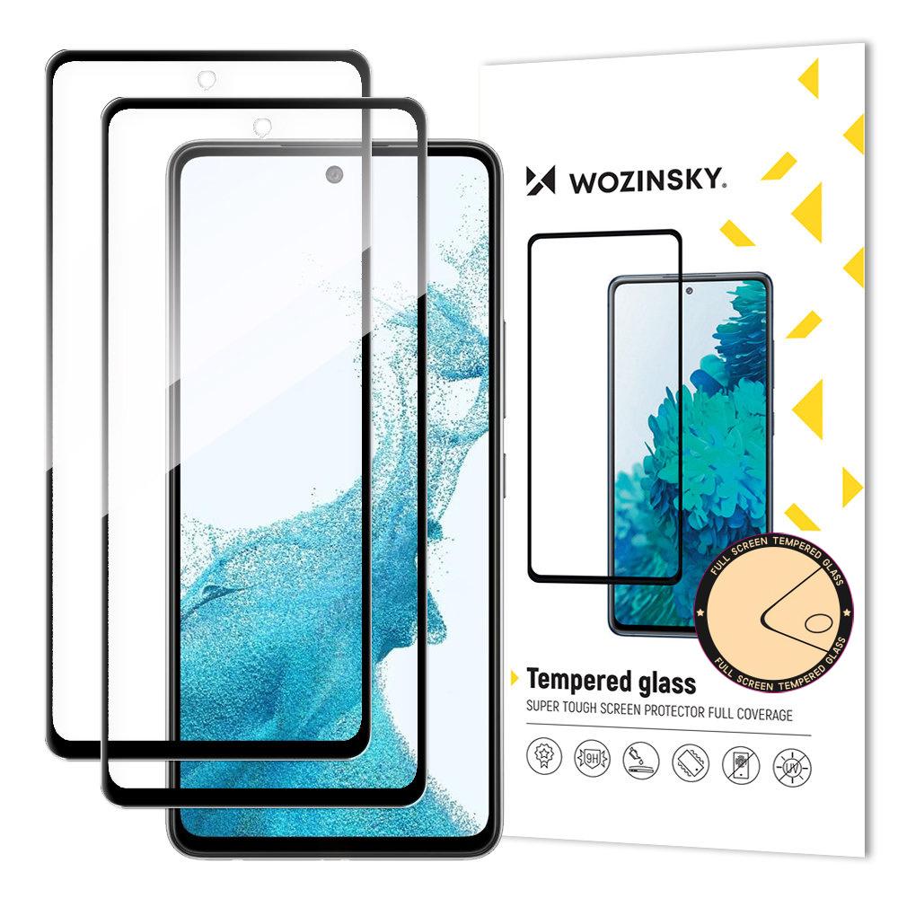 Wozinsky Dual Set: Ultra-Durable Full Glue Tempered Glass Screen Protector with Case-Friendly Black Frame for Samsung Galaxy A53 5G